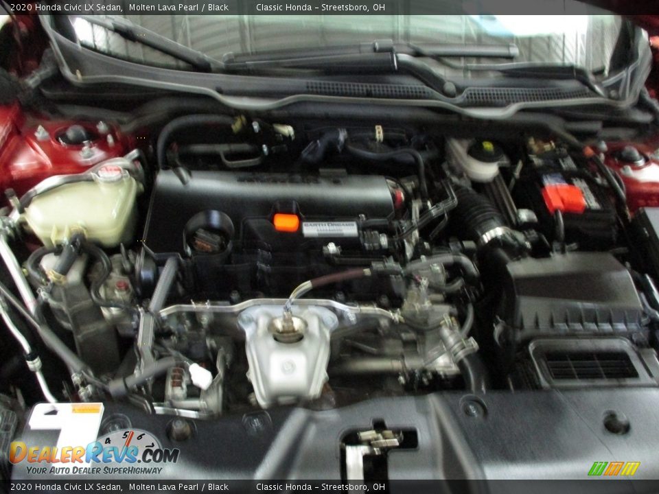 2020 Honda Civic LX Sedan Molten Lava Pearl / Black Photo #13