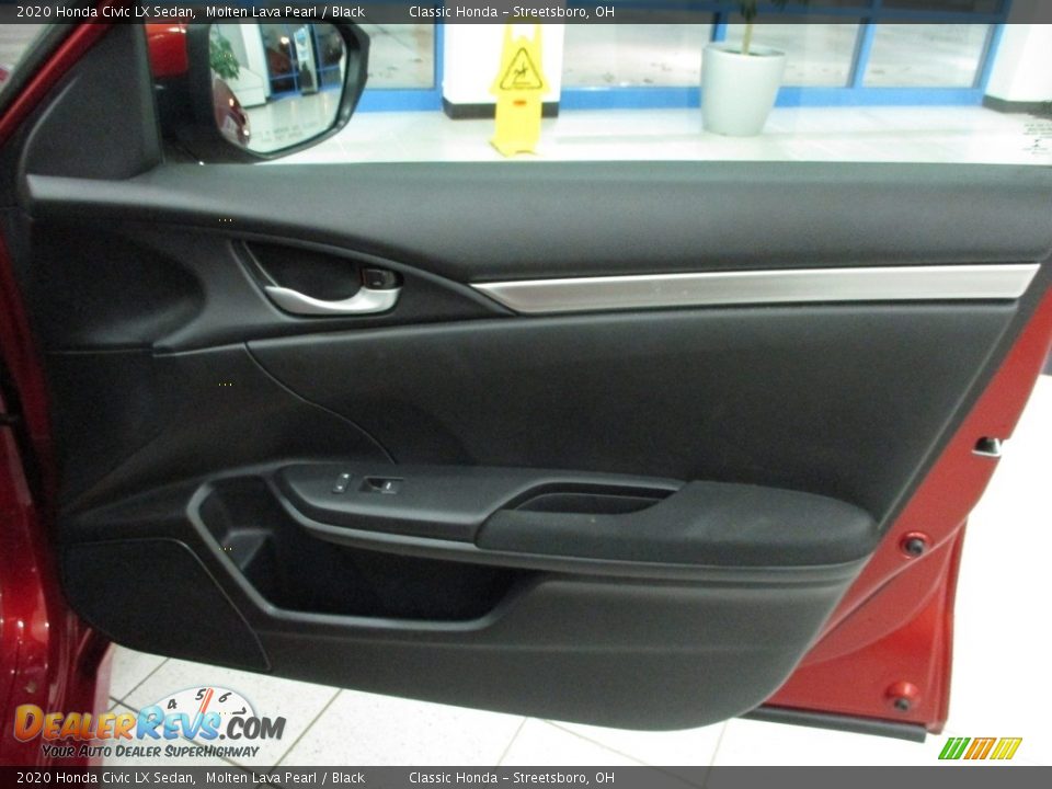 2020 Honda Civic LX Sedan Molten Lava Pearl / Black Photo #14
