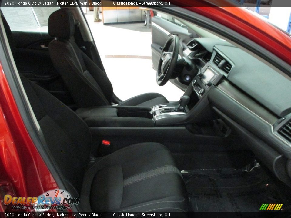 2020 Honda Civic LX Sedan Molten Lava Pearl / Black Photo #16