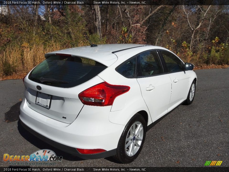 2018 Ford Focus SE Hatch Oxford White / Charcoal Black Photo #7