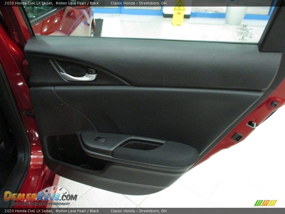2020 Honda Civic LX Sedan Molten Lava Pearl / Black Photo #17