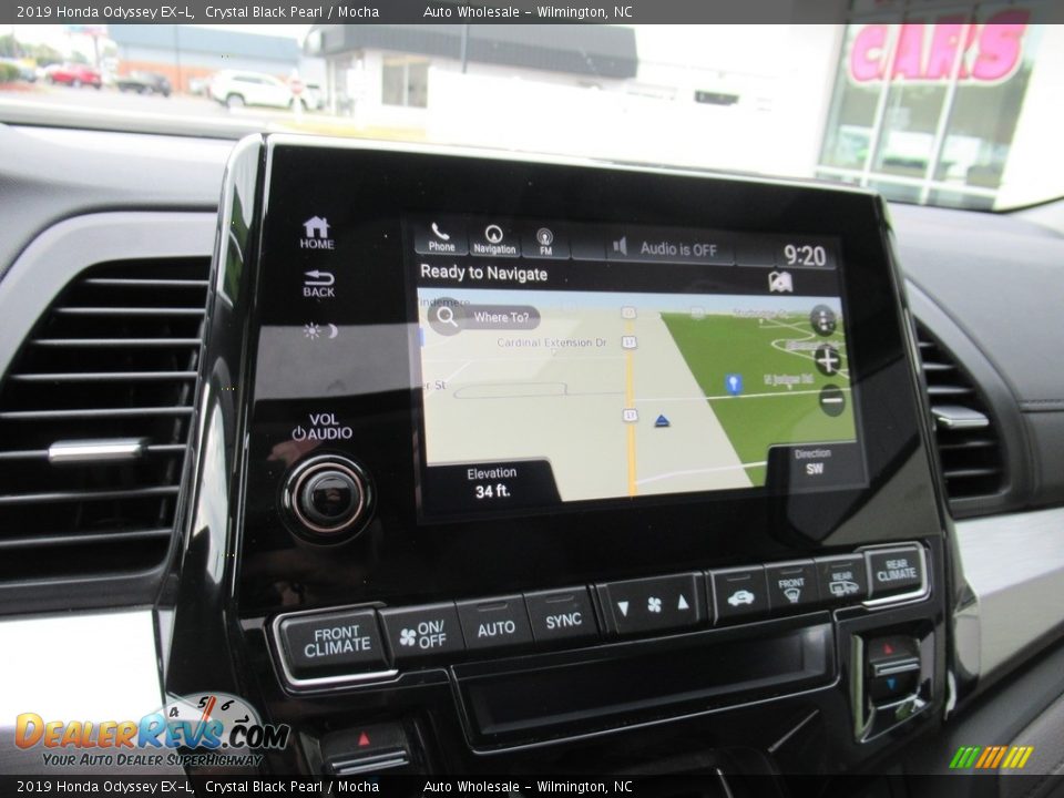 2019 Honda Odyssey EX-L Crystal Black Pearl / Mocha Photo #17