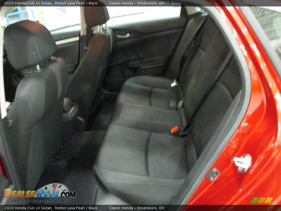 2020 Honda Civic LX Sedan Molten Lava Pearl / Black Photo #24
