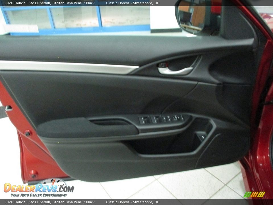 2020 Honda Civic LX Sedan Molten Lava Pearl / Black Photo #25