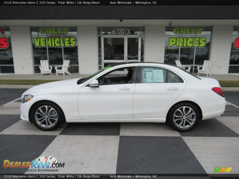 2016 Mercedes-Benz C 300 Sedan Polar White / Silk Beige/Black Photo #1