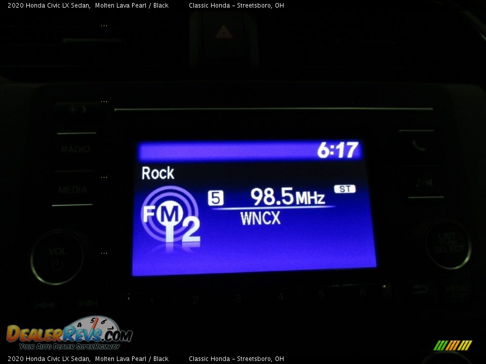 2020 Honda Civic LX Sedan Molten Lava Pearl / Black Photo #35