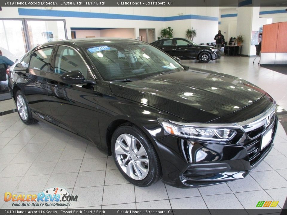 2019 Honda Accord LX Sedan Crystal Black Pearl / Black Photo #3