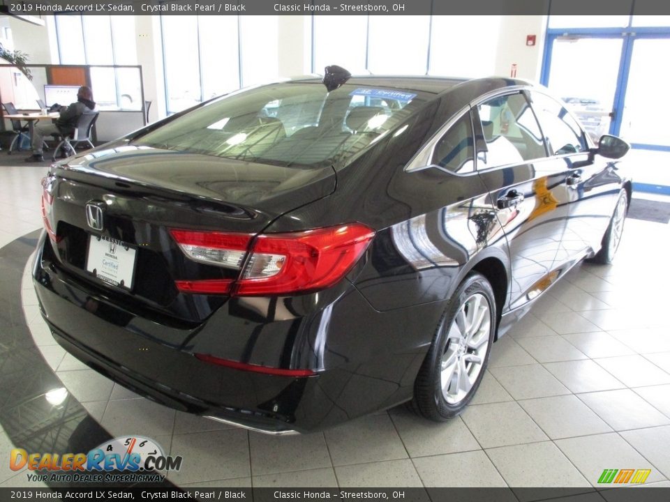 2019 Honda Accord LX Sedan Crystal Black Pearl / Black Photo #7