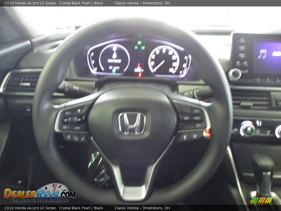 2019 Honda Accord LX Sedan Crystal Black Pearl / Black Photo #29