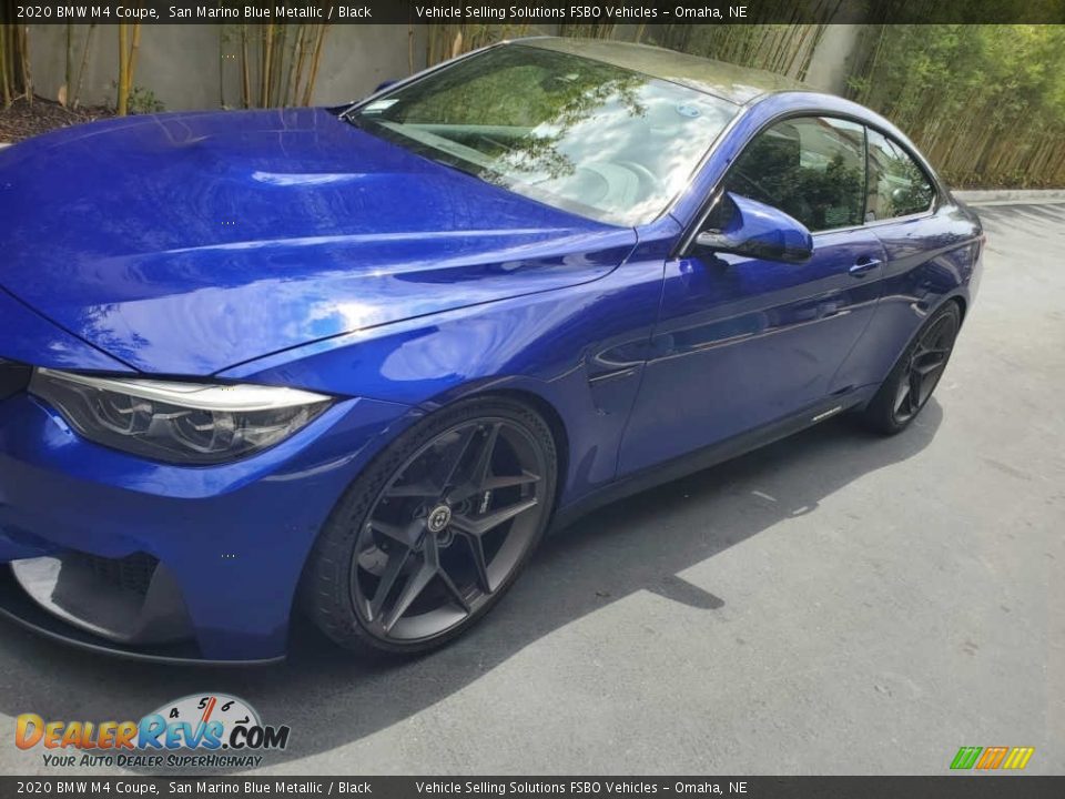 2020 BMW M4 Coupe San Marino Blue Metallic / Black Photo #1