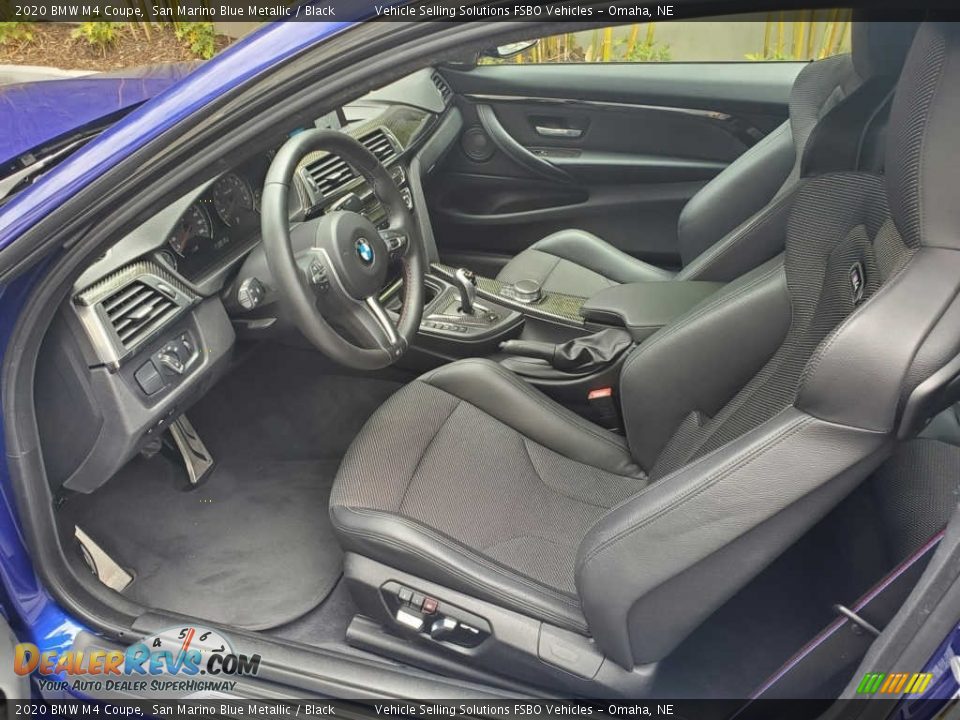 Black Interior - 2020 BMW M4 Coupe Photo #5