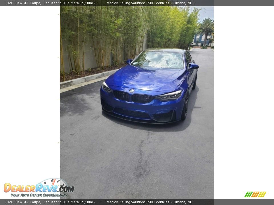 2020 BMW M4 Coupe San Marino Blue Metallic / Black Photo #7