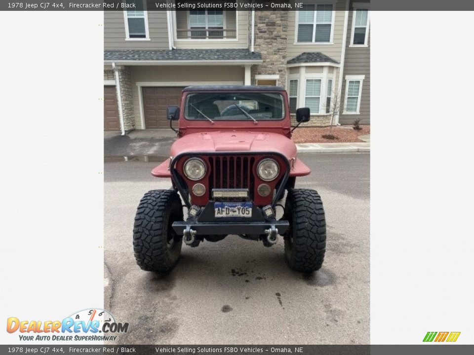 1978 Jeep CJ7 4x4 Firecracker Red / Black Photo #7