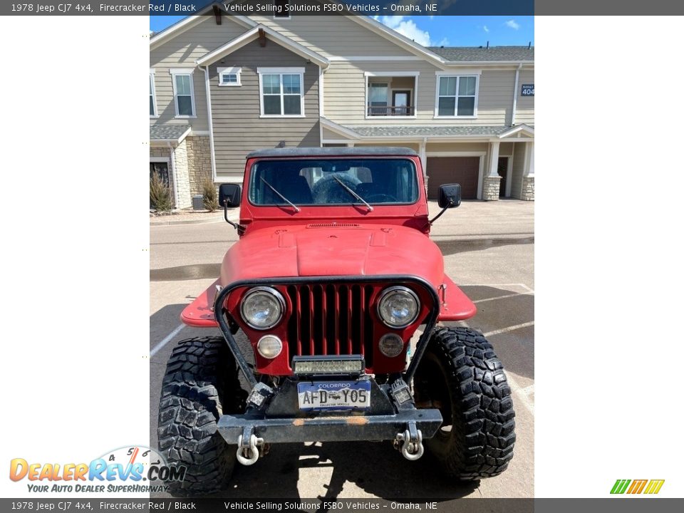 1978 Jeep CJ7 4x4 Firecracker Red / Black Photo #9