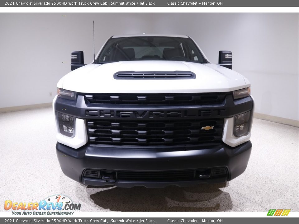 2021 Chevrolet Silverado 2500HD Work Truck Crew Cab Summit White / Jet Black Photo #2