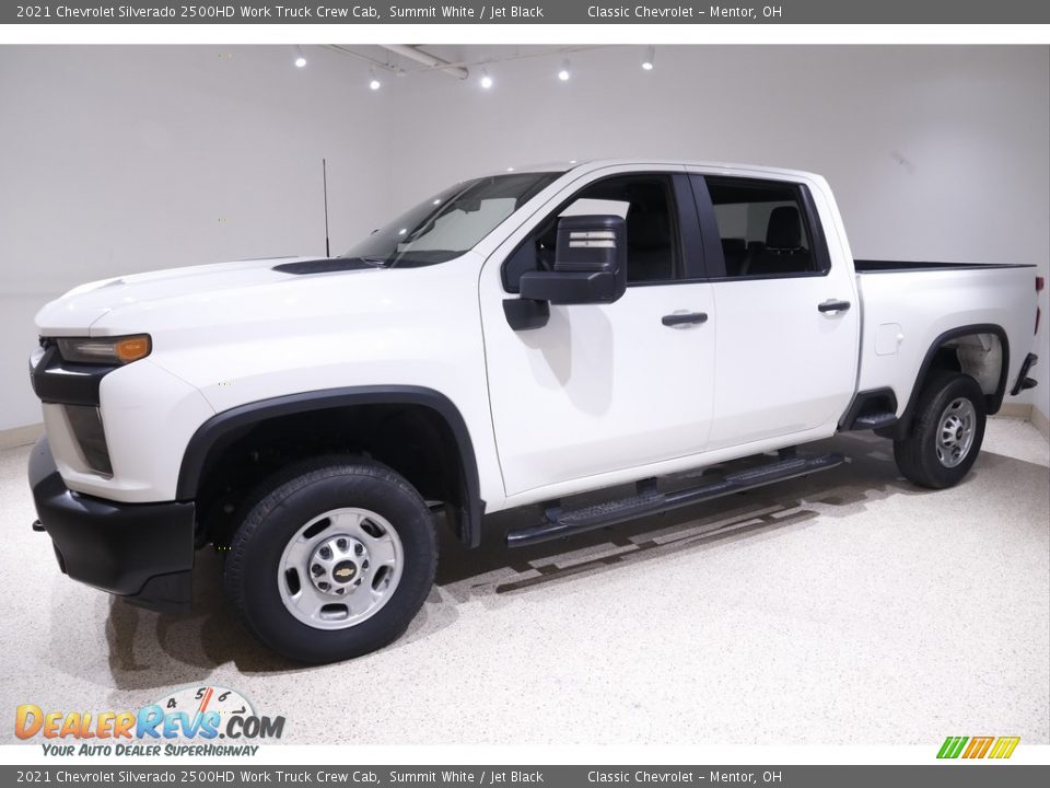 2021 Chevrolet Silverado 2500HD Work Truck Crew Cab Summit White / Jet Black Photo #3