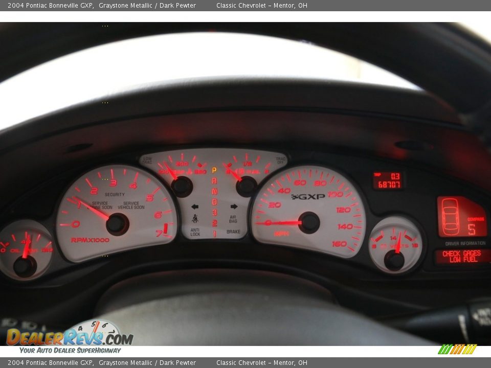 2004 Pontiac Bonneville GXP Gauges Photo #8