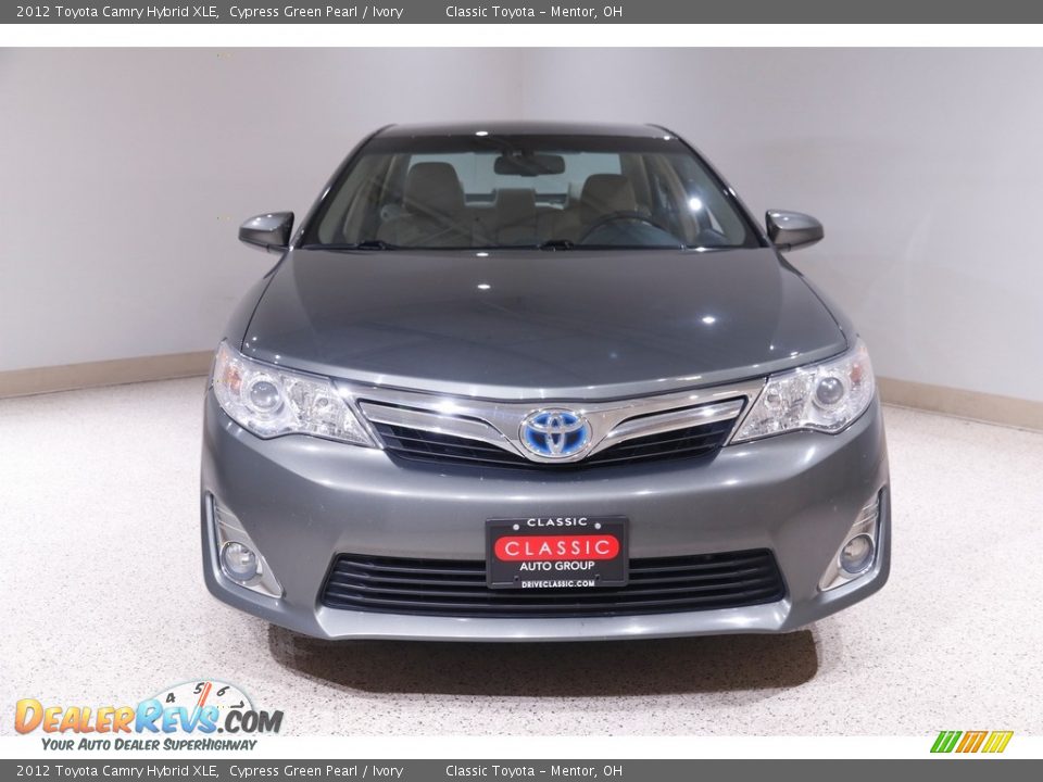 2012 Toyota Camry Hybrid XLE Cypress Green Pearl / Ivory Photo #2