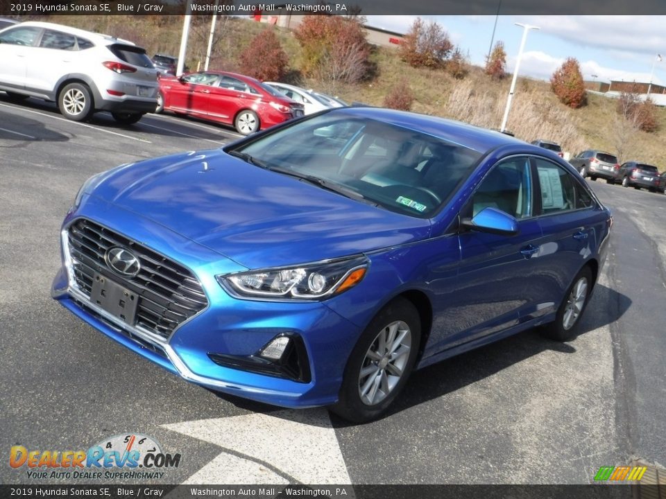 2019 Hyundai Sonata SE Blue / Gray Photo #5