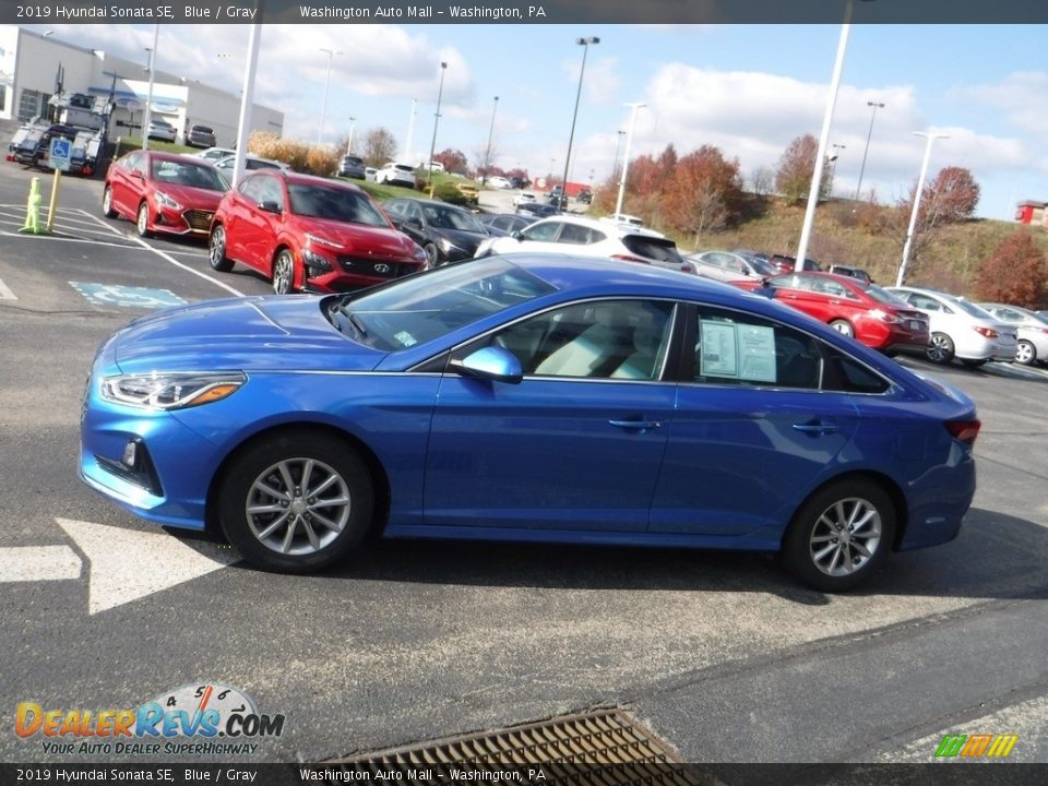 2019 Hyundai Sonata SE Blue / Gray Photo #6