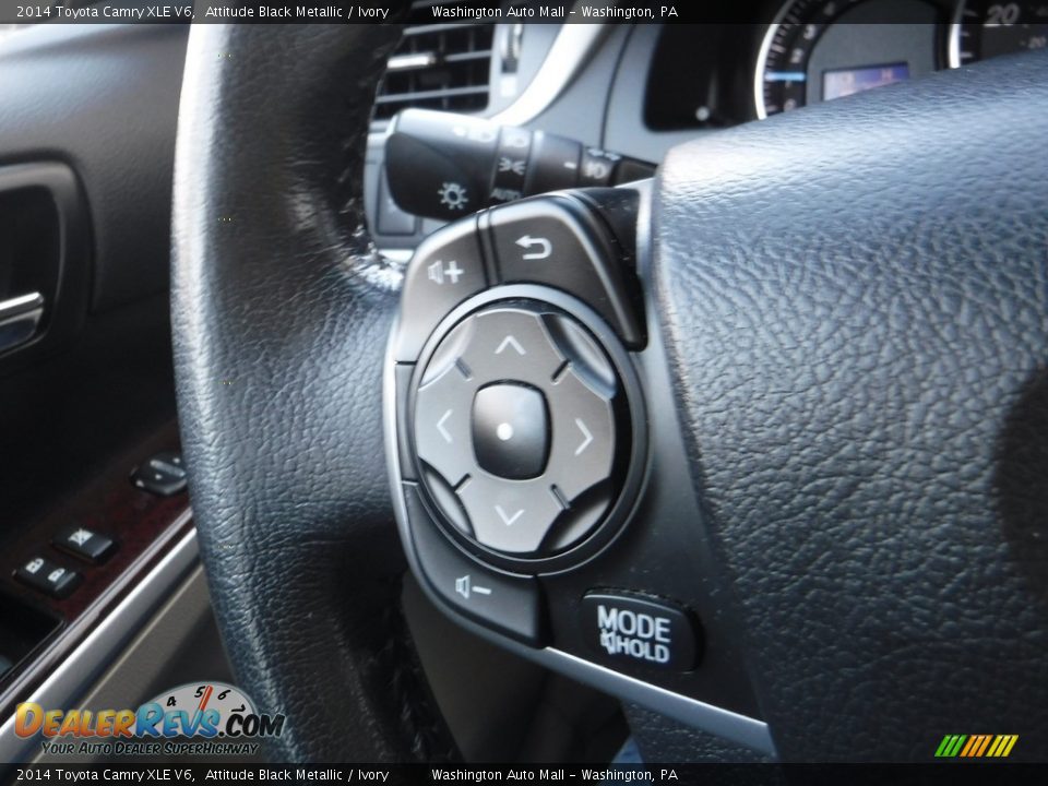 2014 Toyota Camry XLE V6 Attitude Black Metallic / Ivory Photo #8