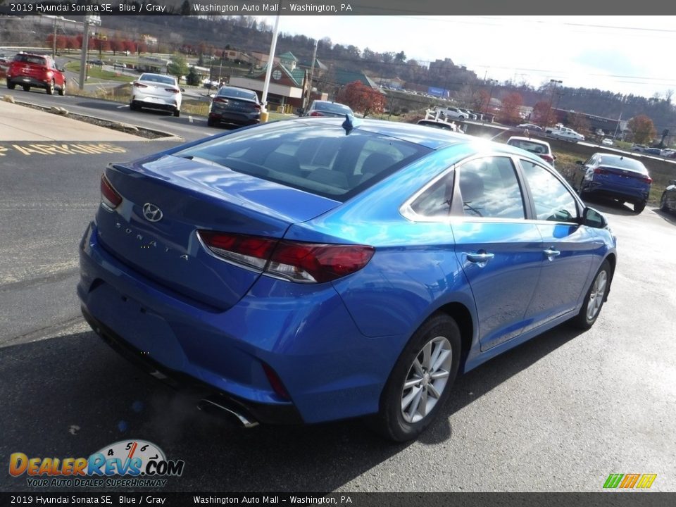 2019 Hyundai Sonata SE Blue / Gray Photo #9