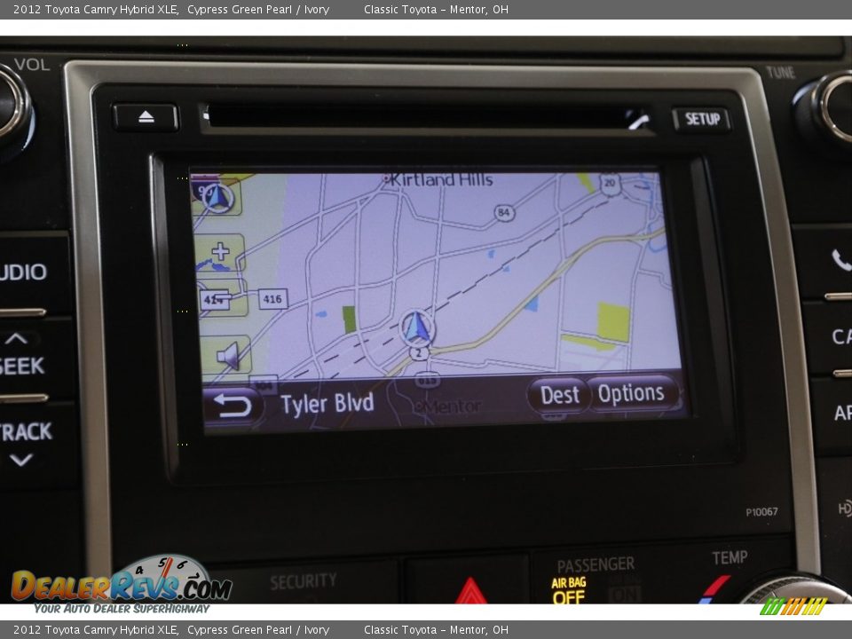 2012 Toyota Camry Hybrid XLE Cypress Green Pearl / Ivory Photo #11