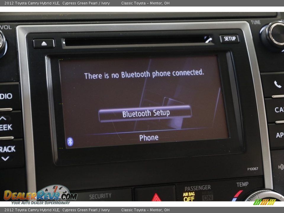 2012 Toyota Camry Hybrid XLE Cypress Green Pearl / Ivory Photo #12