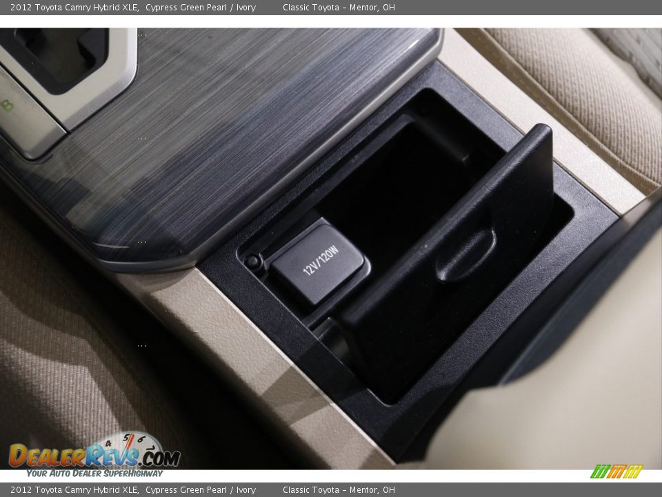 2012 Toyota Camry Hybrid XLE Cypress Green Pearl / Ivory Photo #14