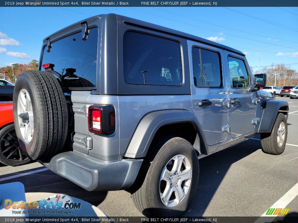 2019 Jeep Wrangler Unlimited Sport 4x4 Billet Silver Metallic / Black Photo #4