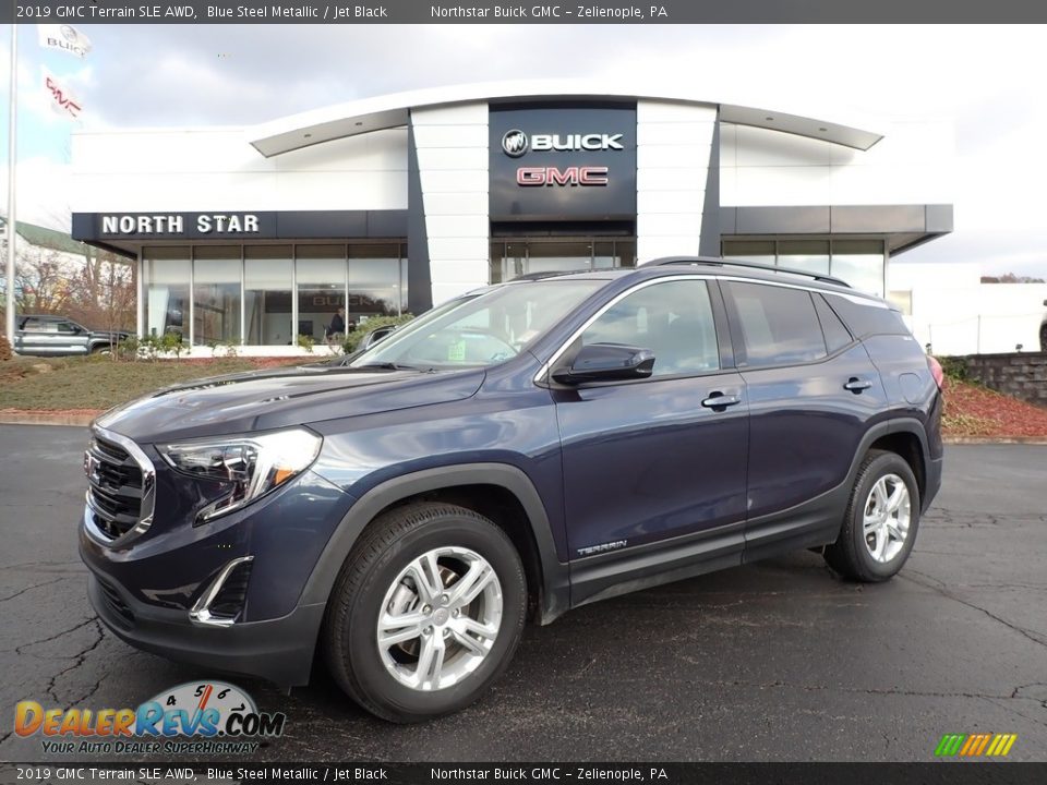 2019 GMC Terrain SLE AWD Blue Steel Metallic / Jet Black Photo #1