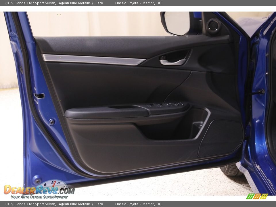 2019 Honda Civic Sport Sedan Agean Blue Metallic / Black Photo #4