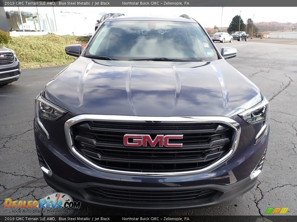 2019 GMC Terrain SLE AWD Blue Steel Metallic / Jet Black Photo #3