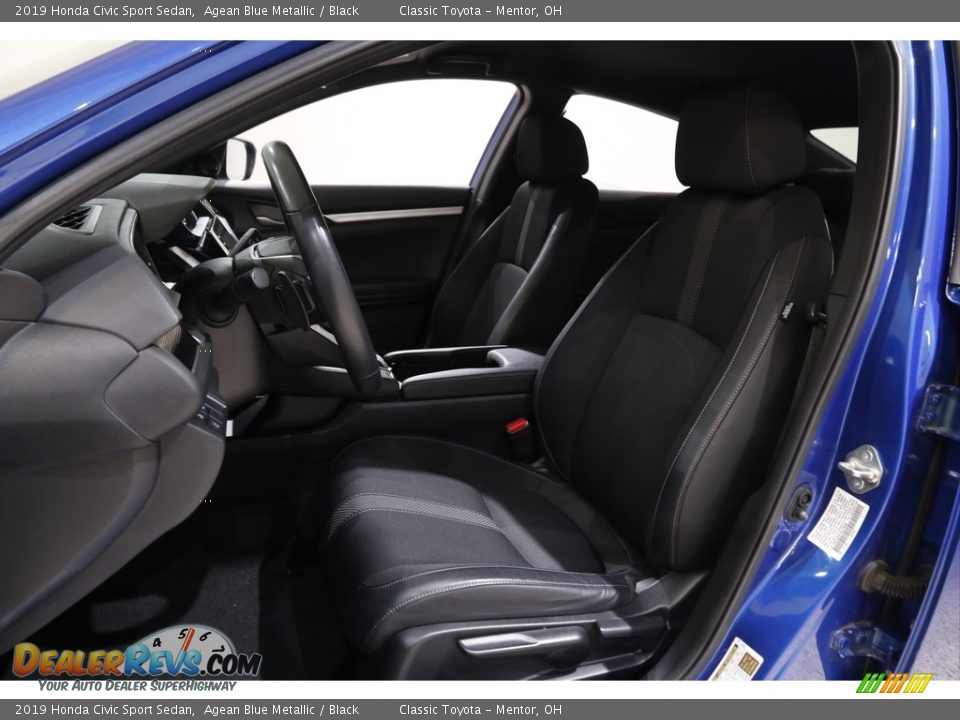 2019 Honda Civic Sport Sedan Agean Blue Metallic / Black Photo #5