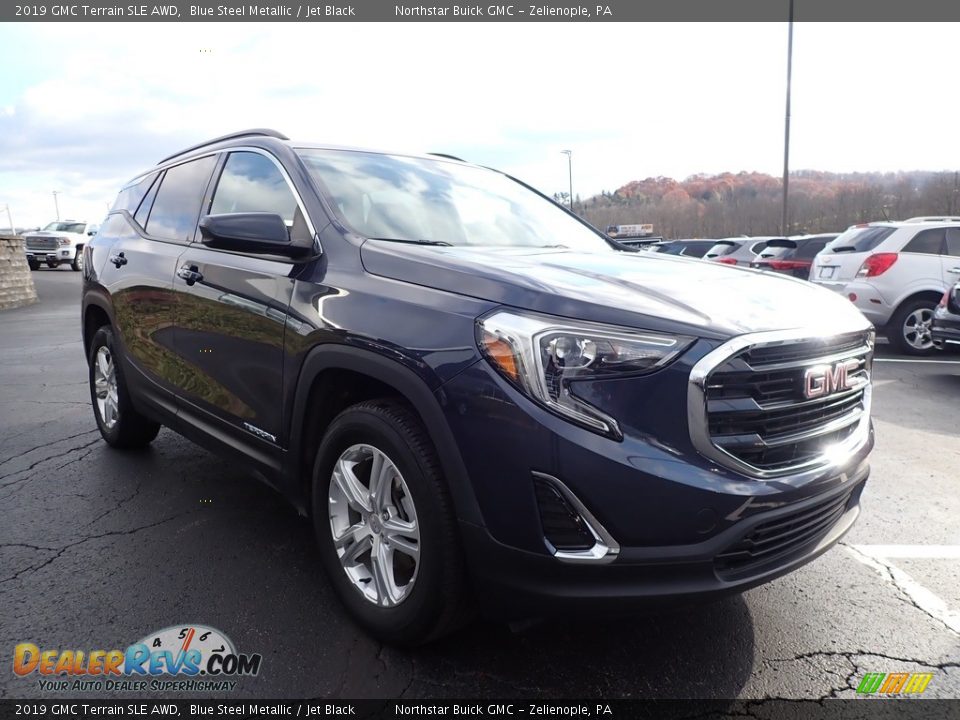 2019 GMC Terrain SLE AWD Blue Steel Metallic / Jet Black Photo #4