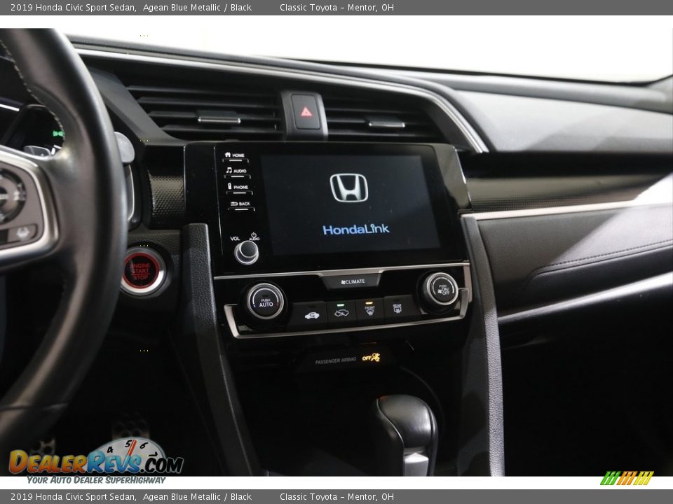 2019 Honda Civic Sport Sedan Agean Blue Metallic / Black Photo #9