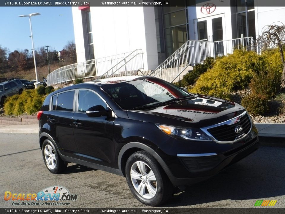 2013 Kia Sportage LX AWD Black Cherry / Black Photo #1