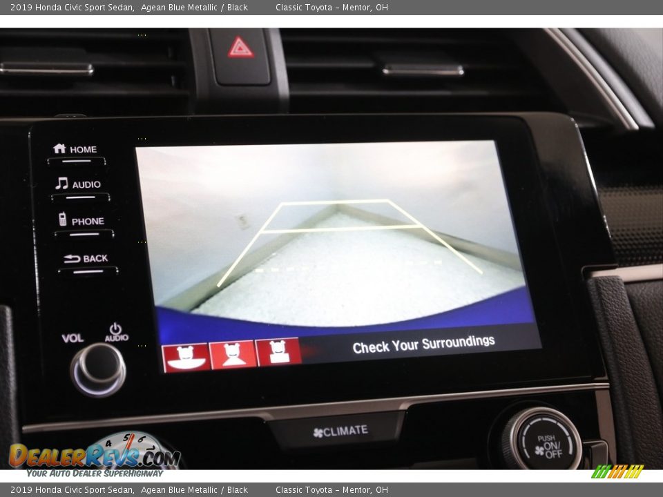 2019 Honda Civic Sport Sedan Agean Blue Metallic / Black Photo #12