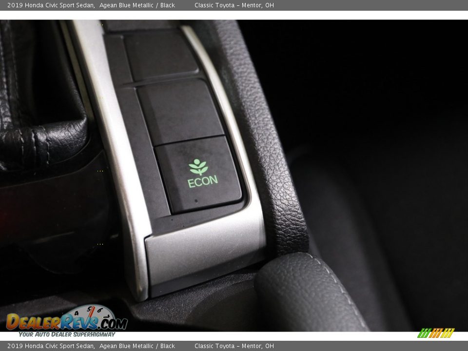 2019 Honda Civic Sport Sedan Agean Blue Metallic / Black Photo #14