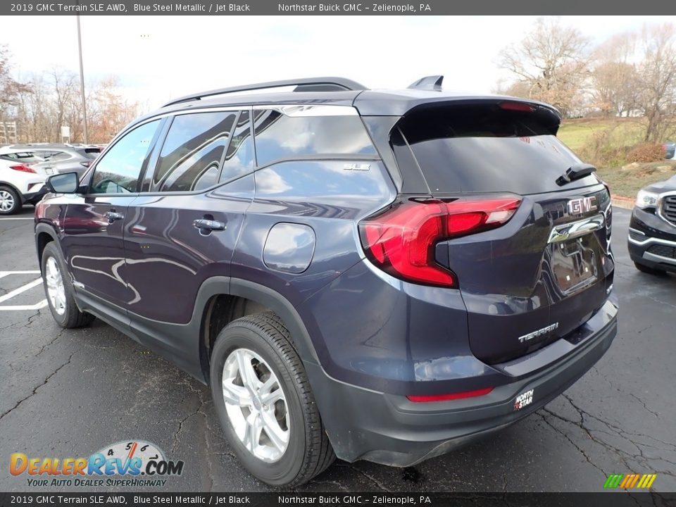 2019 GMC Terrain SLE AWD Blue Steel Metallic / Jet Black Photo #12