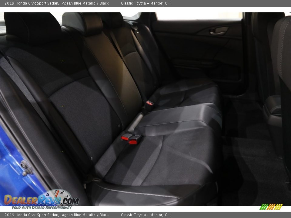 2019 Honda Civic Sport Sedan Agean Blue Metallic / Black Photo #16