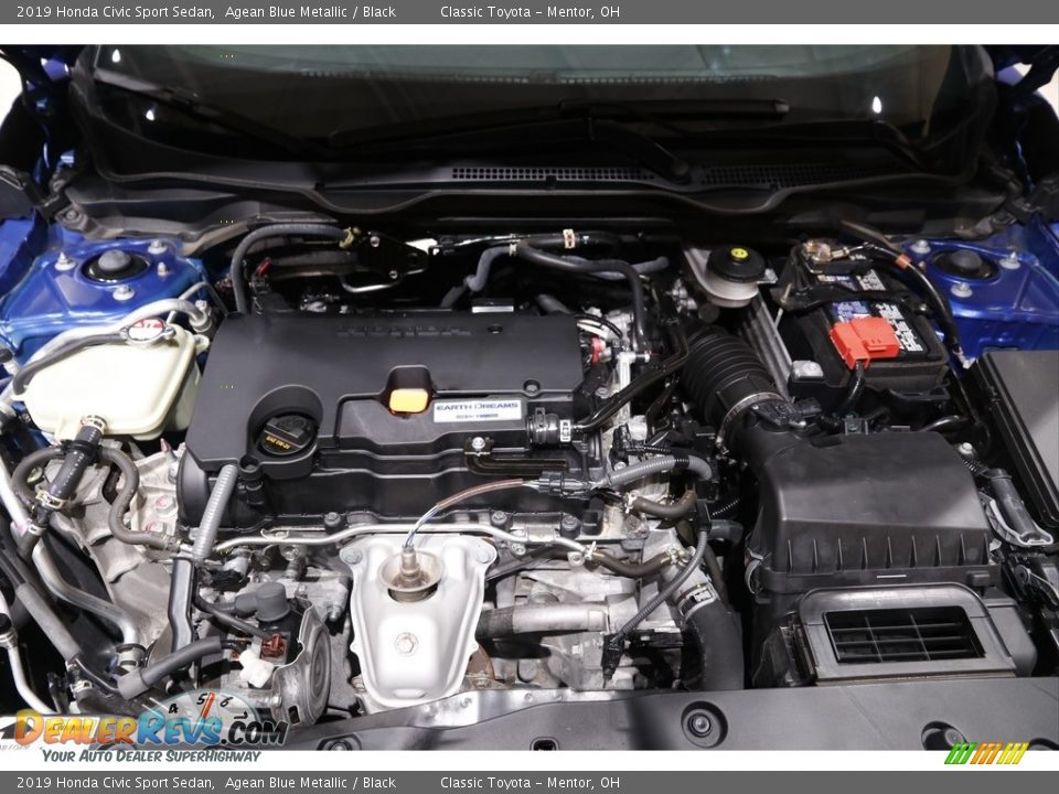 2019 Honda Civic Sport Sedan Agean Blue Metallic / Black Photo #19