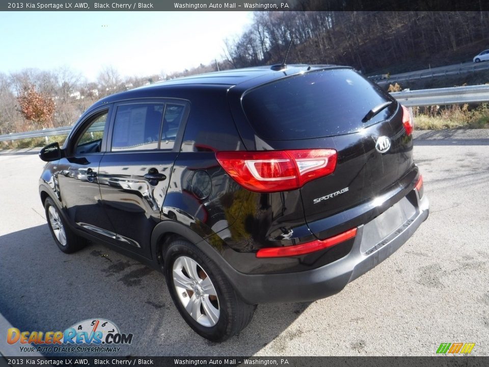 2013 Kia Sportage LX AWD Black Cherry / Black Photo #12