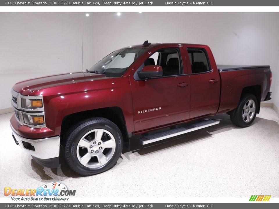 2015 Chevrolet Silverado 1500 LT Z71 Double Cab 4x4 Deep Ruby Metallic / Jet Black Photo #3