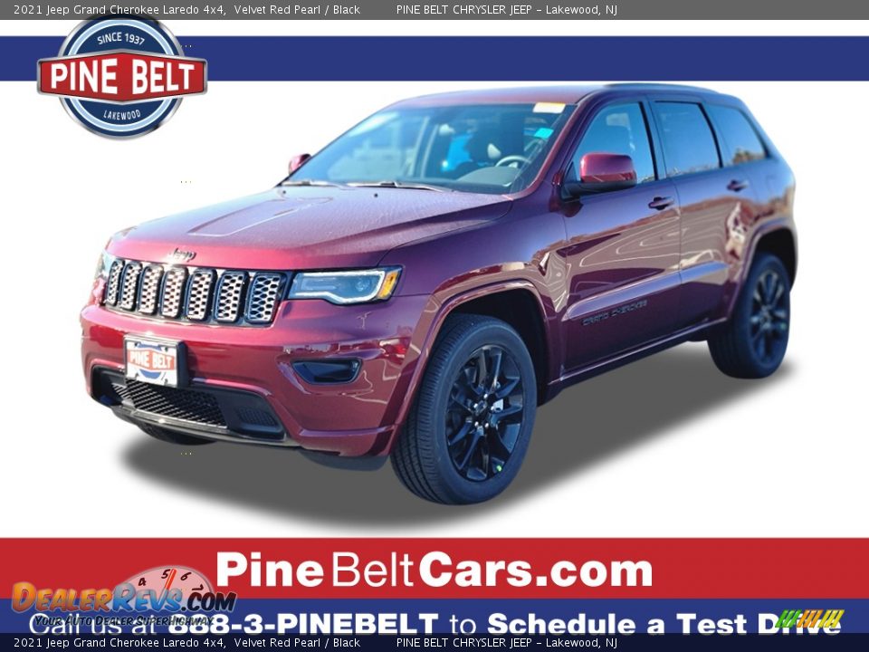 2021 Jeep Grand Cherokee Laredo 4x4 Velvet Red Pearl / Black Photo #1