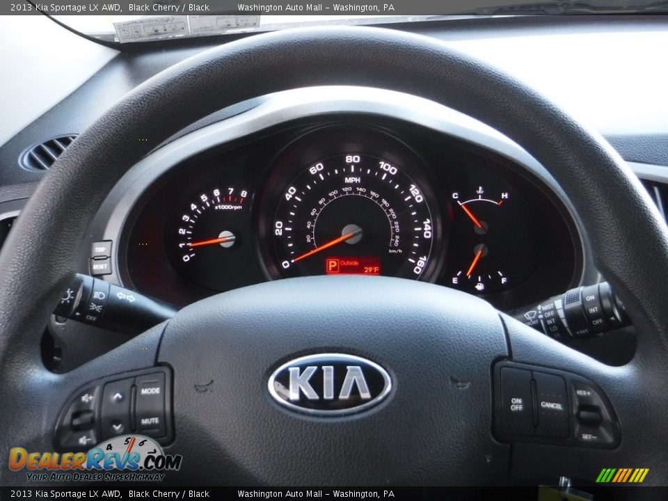 2013 Kia Sportage LX AWD Black Cherry / Black Photo #20