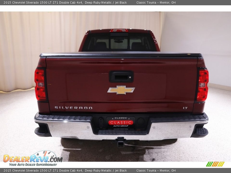 2015 Chevrolet Silverado 1500 LT Z71 Double Cab 4x4 Deep Ruby Metallic / Jet Black Photo #17