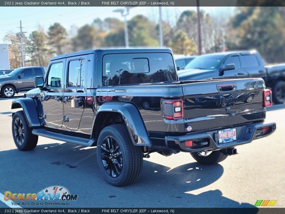 2021 Jeep Gladiator Overland 4x4 Black / Black Photo #6