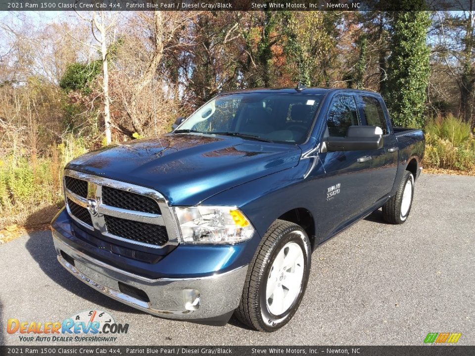 2021 Ram 1500 Classic Crew Cab 4x4 Patriot Blue Pearl / Diesel Gray/Black Photo #2