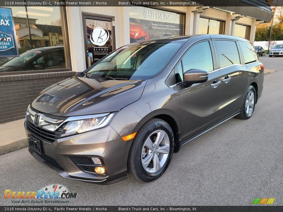 2018 Honda Odyssey EX-L Pacific Pewter Metallic / Mocha Photo #2